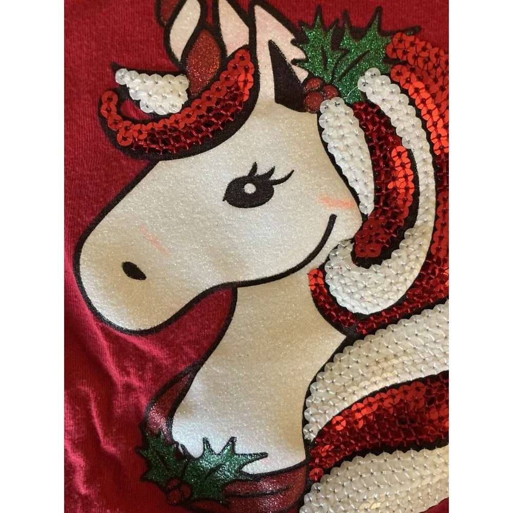 4T The Children’s Place girl clothes - 1 piece long sleeve shirt | unicorn theme
